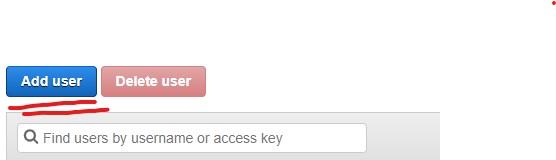 Adding a new user using AWS IAM service