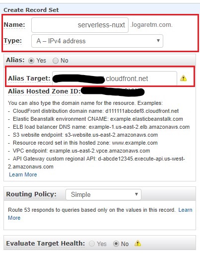 Adding DNS record of our custom domain to AWS Route53